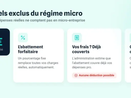 Frais réels ignorés de 15 000 € en micro-entreprise. L'abattement forfaitaire ne permet aucune déduction, comme lors d'une vente aux enchères où le prix final est fixe.